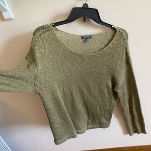 Green knit sweater